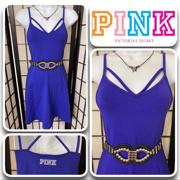 PINK Victoria's Secret Dresses & Skirts - EUC Purplish/Blue Short & Strappy Skater Dress